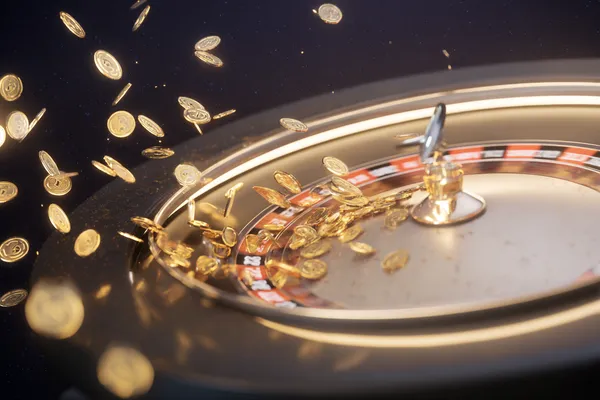 A woman smiling while playing online games on her laptop, surrounded by neon casino elements, showcasing BG44’s diverse game collection.